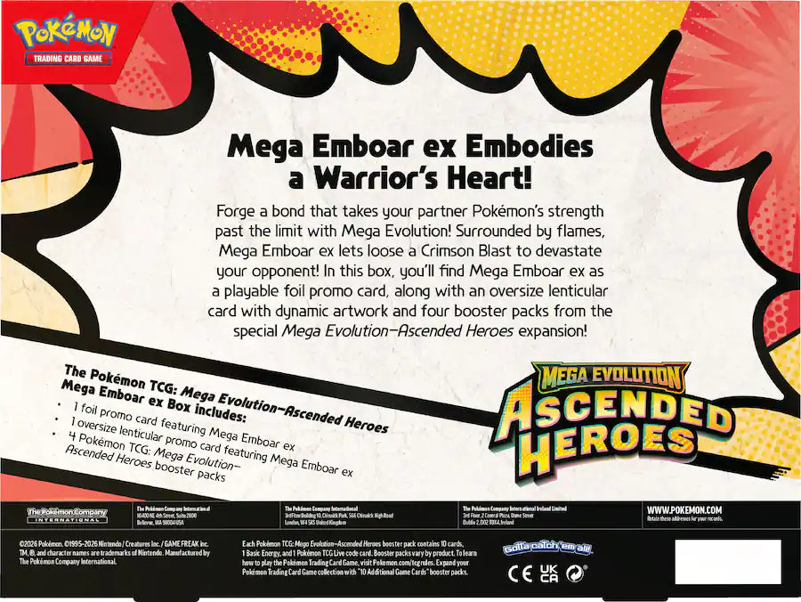 Ascended Heroes Mega Emboar ex Box
