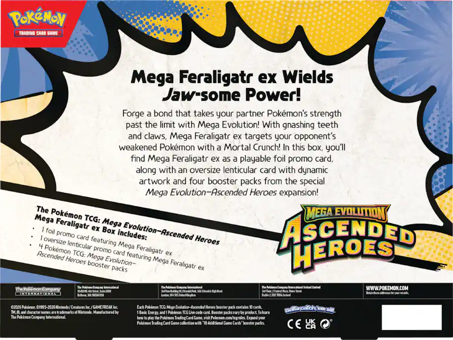 Ascended Heroes Mega Feraligatr ex Box