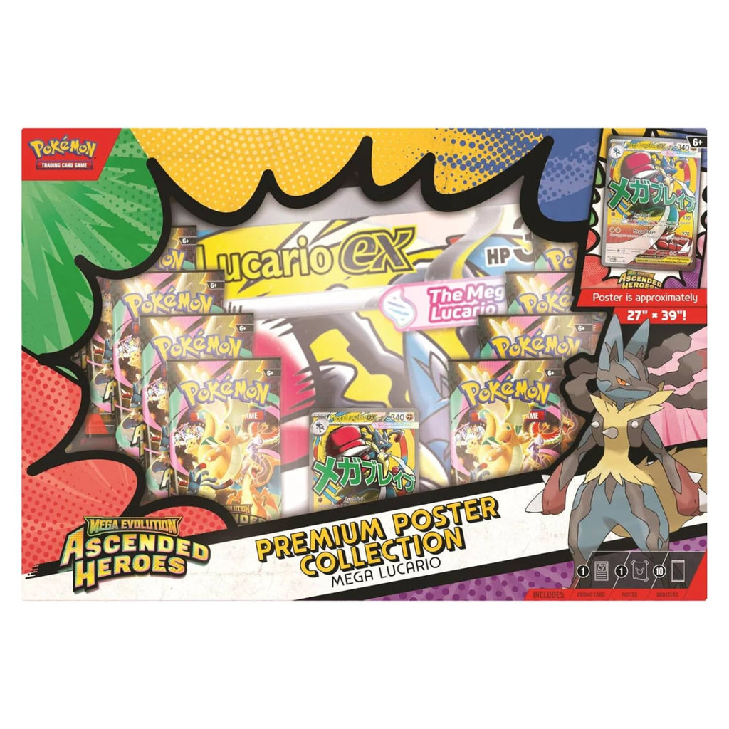 Ascended Heroes Premium Poster Collection: Mega Lucario