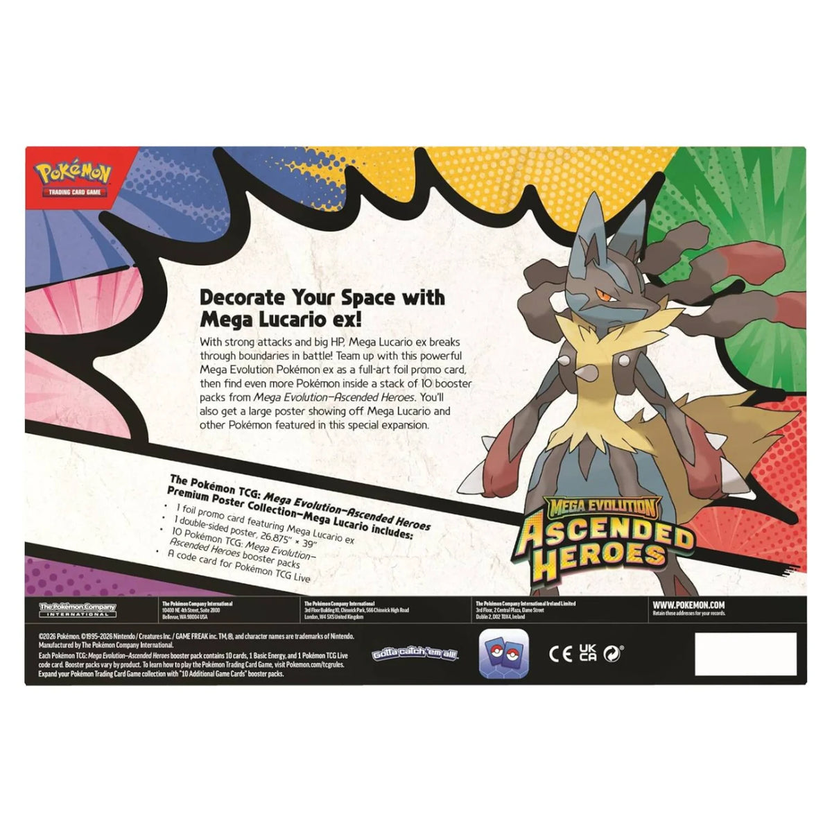 Ascended Heroes Premium Poster Collection: Mega Lucario